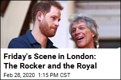 Friday&#39;s Scene in London: The Rocker and the Royal