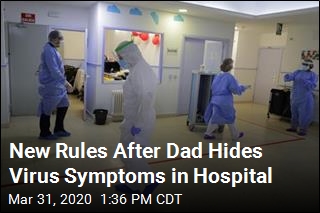 Dad Hid Virus Symptoms to Enter Maternity Ward