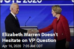 Elizabeth Warren Doesn&#39;t Hesitate on VP Question