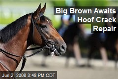 Big Brown Awaits Hoof Crack Repair