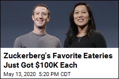 Zuckerberg, Chan Give $800K to Favorite Restaurants