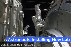 Astronauts Installing New Lab