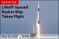 Liftoff! SpaceX Rocket Ship Takes Flight