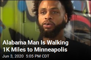 Alabama Man Is Walking 1K Miles to Minneapolis
