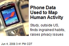 Phone Data Used to Map Human Activity