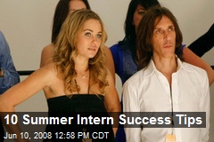 10 Summer Intern Success Tips