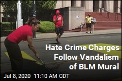 Hate Crime Charges Follow Vandalism of BLM Mural