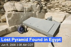Lost Pyramid Found in Egypt