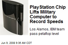 PlayStation Chip Lifts Military Computer to Record Speeds