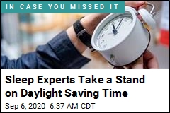 Sleep Experts Take a Stand on Daylight Saving Time