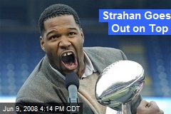 Strahan Goes Out on Top