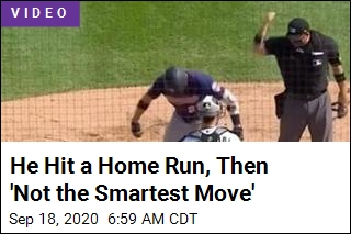 He Hits Home Run, Gets Ejected at Home Plate