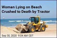 Tractor Runs Over Woman Lying on Beach