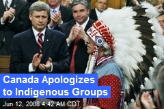 Canada Apologizes to Indigenous Groups