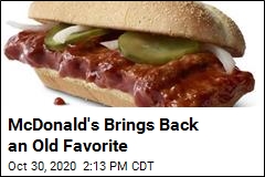 McDonald&#39;s Brings Back an Old Favorite
