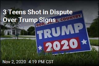 3 Teens Shot in Dispute Over Trump Signs