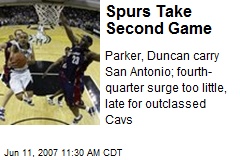 Spurs Take Second Game