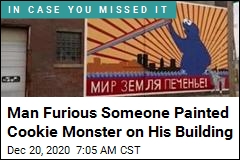 Man Furious Someone Painted Cookie Monster on His Building