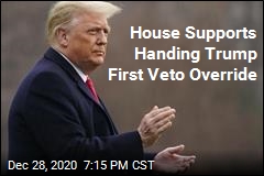 House Supports Handing Trump First Veto Override