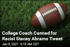 College Coach Canned for Racist Stacey Abrams Tweet