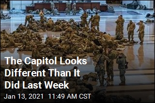 Photos Capture the Capitol Flooded With Troops