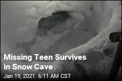 Missing Teen Survives in Snow Cave