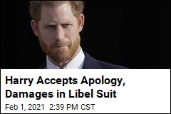 Harry Accepts Apology, Damages in Libel Suit