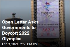 Open Letter Asks Governments to Boycott 2022 Olympics