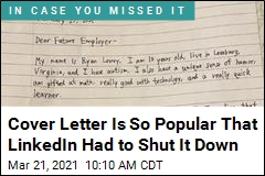 Cover Letter Is So Popular That LinkedIn Had to Shut It Down