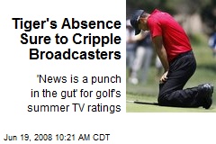 Tiger's Absence Sure to Cripple Broadcasters
