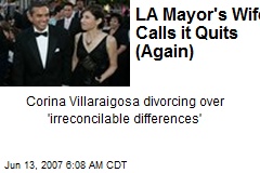 LA Mayor's Wife Calls it Quits (Again)