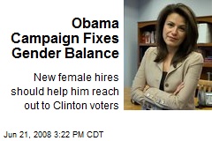Obama Campaign Fixes Gender Balance