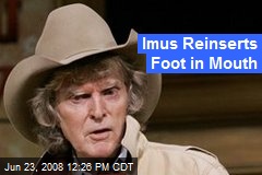 Imus Reinserts Foot in Mouth