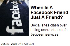 When Is A Facebook Friend Just A Friend?