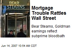 Mortgage Trouble Rattles Wall Street