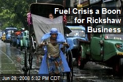 Fuel Crisis a Boon for Rickshaw Business