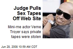 Judge Pulls Sex Tapes Off Web Site