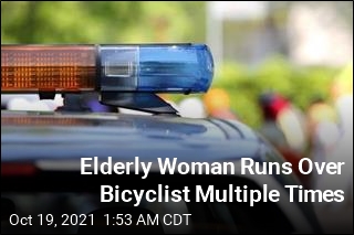 Elderly Driver Runs Over Bicyclist Multiple Times