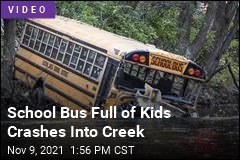 School Bus Full of Kids Crashes Into Creek