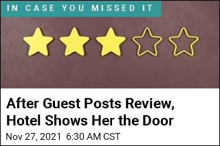 After Guest Posts Review, Hotel Shows Her the Door