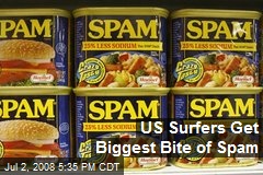 US Surfers Get Biggest Bite of Spam