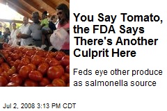 You Say Tomato, the FDA Says There's Another Culprit Here