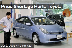Prius Shortage Hurts Toyota