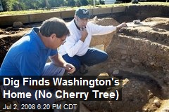 Dig Finds Washington's Home (No Cherry Tree)