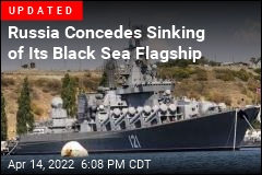 Ukraine Says It Hit Russia&#39;s Black Sea Flagship