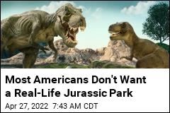 Most Americans Don&#39;t Want a Real-Life Jurassic Park