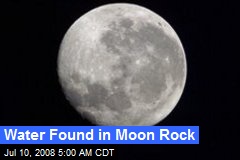 Water Found in Moon Rock