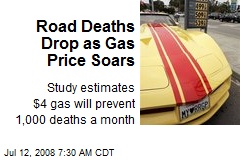 Road Deaths Drop as Gas Price Soars