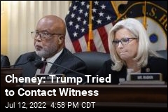 Cheney: Trump Tried to Contact Witness