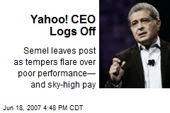 Yahoo! CEO Logs Off
